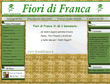 Tablet Screenshot of fioridifranca.it